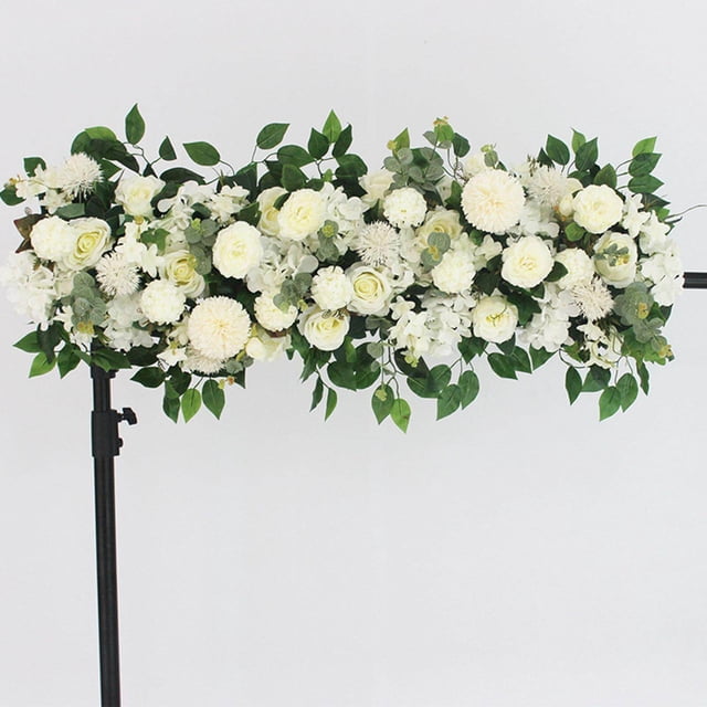 tredstone Artificial Wedding Flowers Backdrop Arch Decor for Wedding White