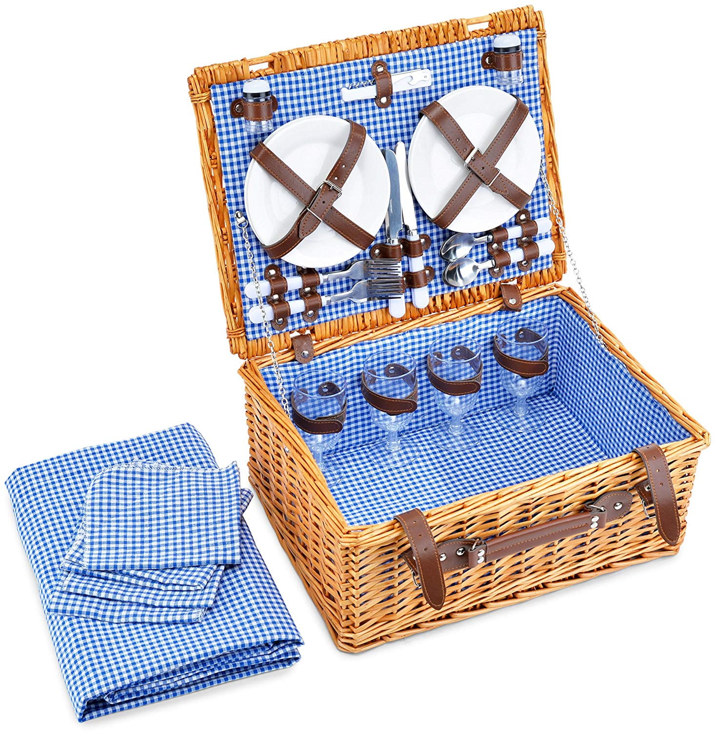 Buy Picnic Basket For 4 Person Picnic Hamper Set Folding Picnic