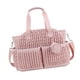 thumbnail image 4 of Bolso cambiador para mamá, versátil, portátil, regalo para nuevos padres, impermeable Rosa, 4 of 9