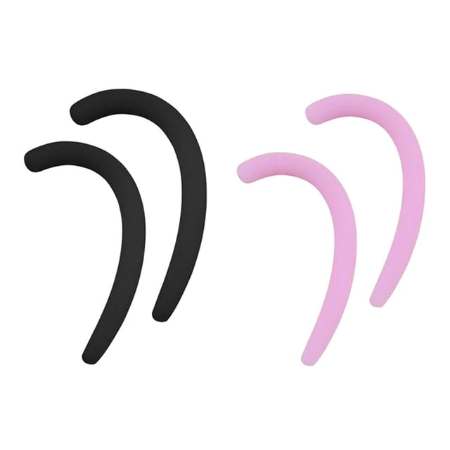 10 pares de protectores de para con antideslizante de silicona Negro + rosa Colco Hebilla de extensión del cordón auditivo