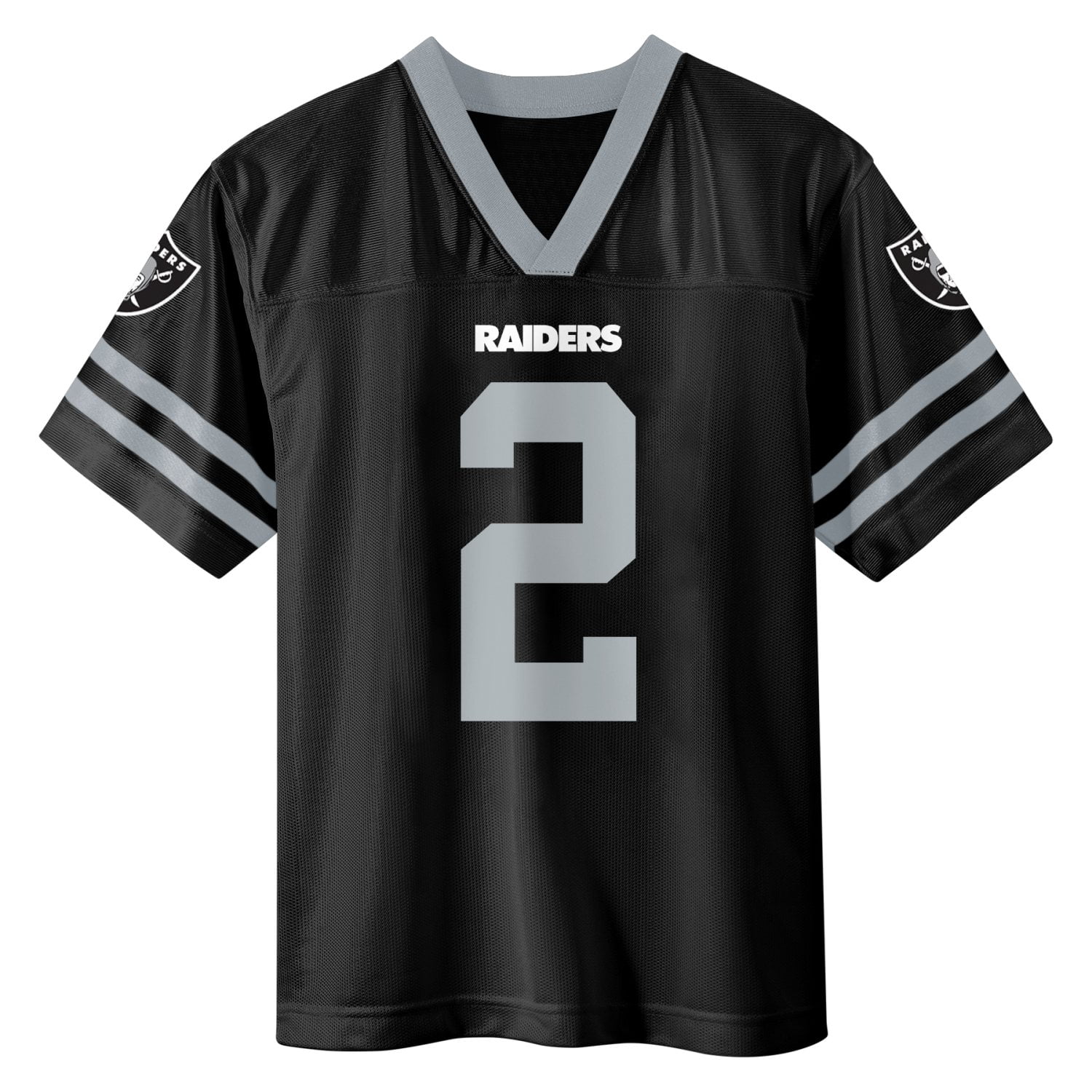 NFL LAS VEGAS RAIDERS Boys Jersey Game Day Fan Apparel -Jeanty