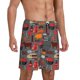 thumbnail image 2 of Balery BBQ Icons Pantalones cortos de pijama de punto de algodón para hombre con cinturilla y bolsillos-X-Large, 2 of 6