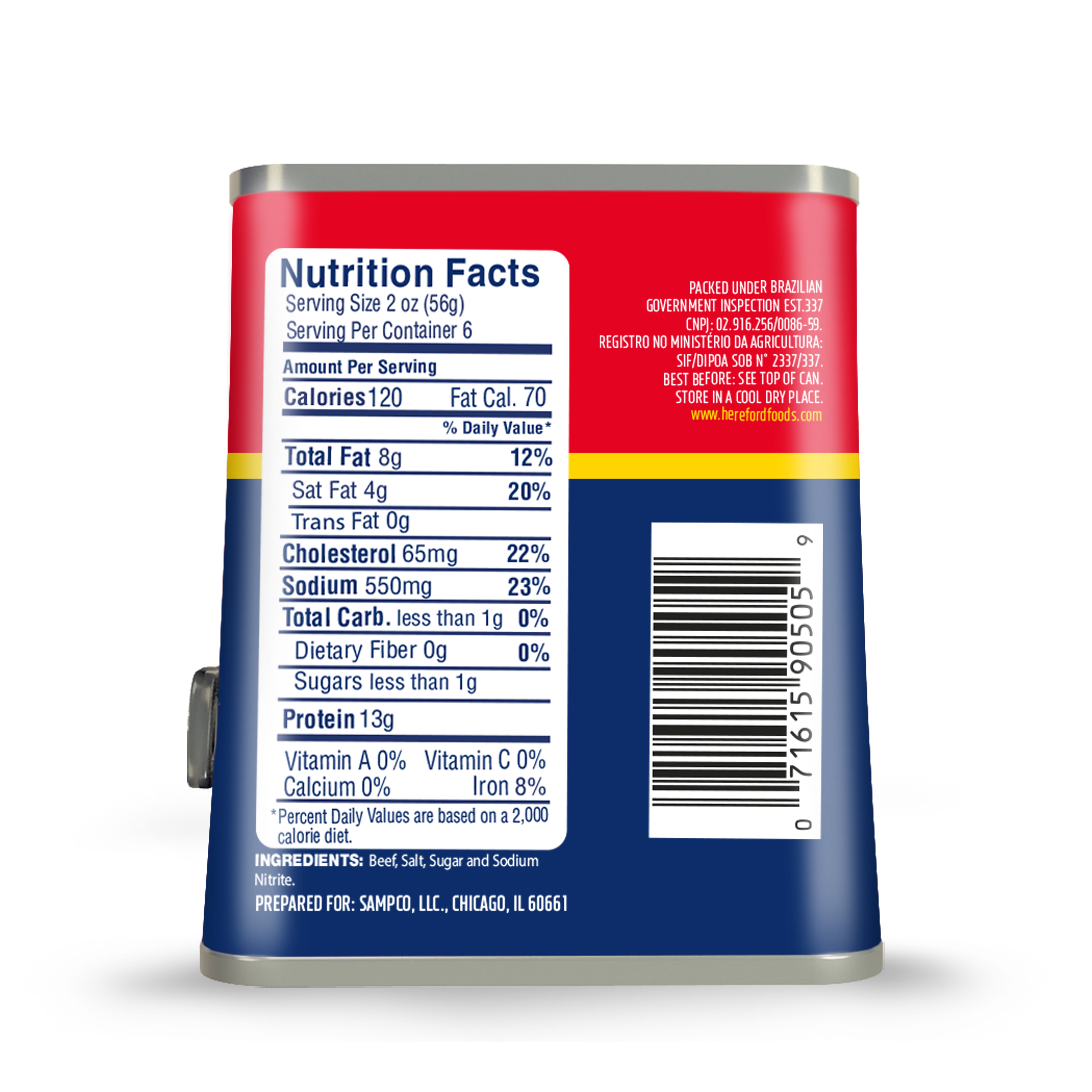 (12 pack) Hereford Corned Beef, 12 oz Can