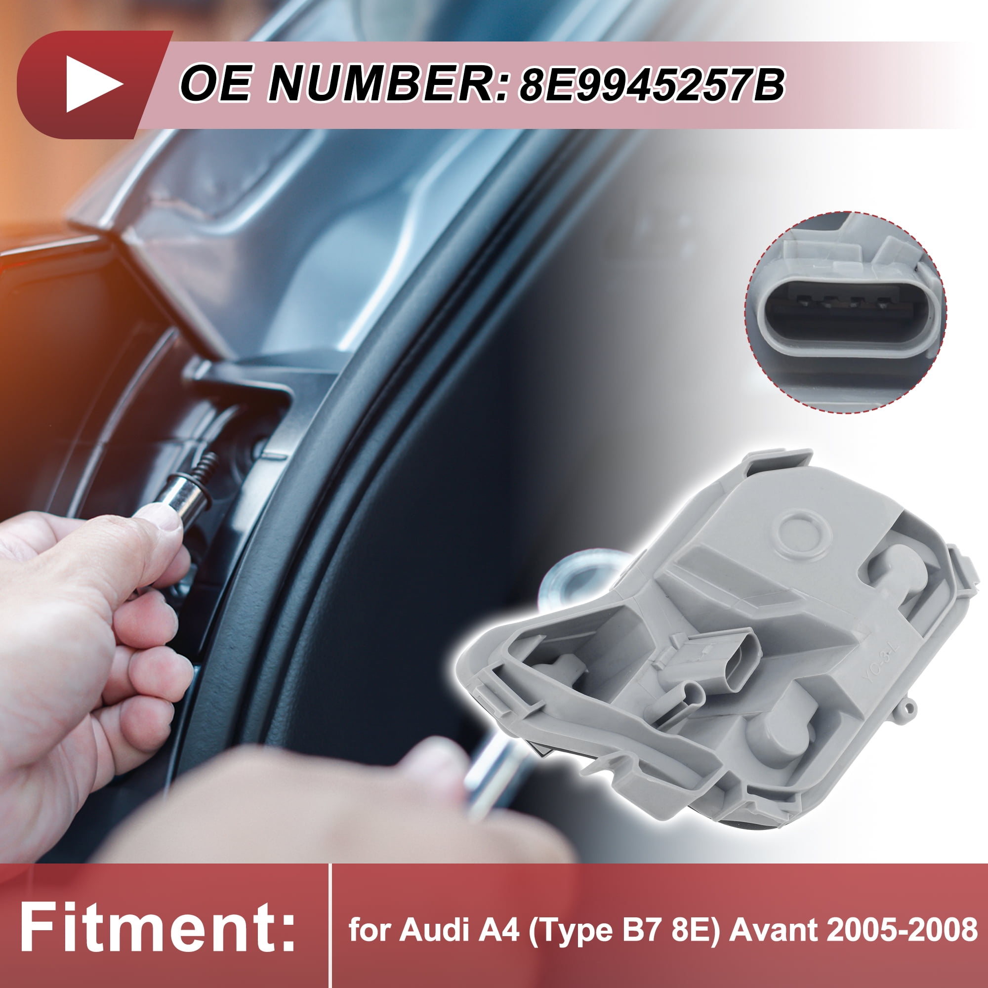 Unique Bargains Left Taillight Socket for Audi A4 B7 8E Avant 2005-2008 8E9945257B