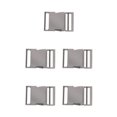 thumbnail image 3 of Youkk Metal Bag Webbing Belt Buckle Clip Clasp Stylish and Sturdy Gray black Inner diameter 38mm 5Set, 3 of 6