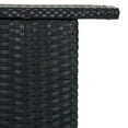 thumbnail image 5 of vidaXL Table de Bar de Jardin Noir 120x55x110 cm Rotin Poly, 5 of 5