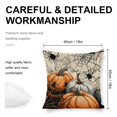 thumbnail image 2 of pumpkins spider web gothic linen toss pillowcase decoration pillowcase gifting preferred 18x18 inch cushion cover sofa pillowcase sofa bedroom living room car, 2 of 6