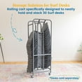 thumbnail image 4 of ECR4Kids The Surf Storage Rack, Silver, 1, 4 of 7