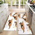 thumbnail image 4 of Kitchen Rugs Sets Of 2,German Shepherd Dogs with Flowers Anti Fatigue Kitchen Mat Rugs Non Slip Washable,Decorative Kitchen Floor Mats for Kitchen,Sink,Laundry,17"X47", 4 of 5