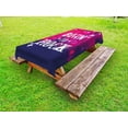 thumbnail image 1 of Popstar Party Outdoor Tablecloth, Blurred Splashy Rock Concert Stage and Crowd Grunge Artistic Phrase Print, Decorative Washable Fabric Picnic Tablecloth, 58 X 120 Inches, Pink Purple, by Ambesonne, 1 of 2
