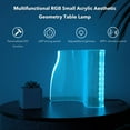 thumbnail image 6 of Modern Curved Acrylic Table Lamps for Bedroom Futuristic Decor, Cool RGB Desk Lamp for Room Ambient Lighting, 6 of 6