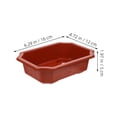 thumbnail image 2 of IBASETOY 10Pcs Dark Red Plastic Bonsai Training Pots with Drainage Breathable Design for Balcony Garden and Indoor Use, 2 of 8