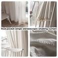 thumbnail image 4 of Juego de dormitorio con cortina estéreo a rayas con bolsillo para barra, cortina flotante para habitación de niños, 4 of 6