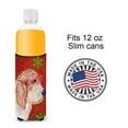 thumbnail image 4 of Petit Basset Griffon Vendeen Red Green Snowflake Christmas Ultra Hugger for slim cans, 4 of 6