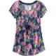 thumbnail image 1 of Aeropostale Blusa corta floral para muñeca para mujer, azul, XS, 1 of 1