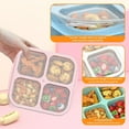 thumbnail image 5 of Bento Box, 4 Pack 4-Compartments Meal Prep Containers Reusable Lunch Containers, Food Storage Containers, Stackable Snack Boxes for School, Work, and Travel, 5 of 9