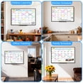 thumbnail image 3 of JILhome Dry Erase Calendar Whiteboard for Wall, 35" x 23" Magnetic Calendar White Board, Whiteboard Calendar with Tray for Planning, Drawing, to Do List, Black Aluminum Frame, 3 of 8