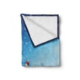 thumbnail image 2 of Christmas Soft Flannel Fleece Throw Blanket, Santa in Sleigh Reindeer and Toys Snowy North Pole Tale Fantasy Image, Cozy Plush for Indoor and Outdoor Use, 50" x 60", Navy Blue, by Ambesonne, 2 of 6