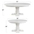 thumbnail image 6 of Sunset Trading Dover 54-72" Oval Expandable Dining Table Set White Wood w Buffet, 6 of 9