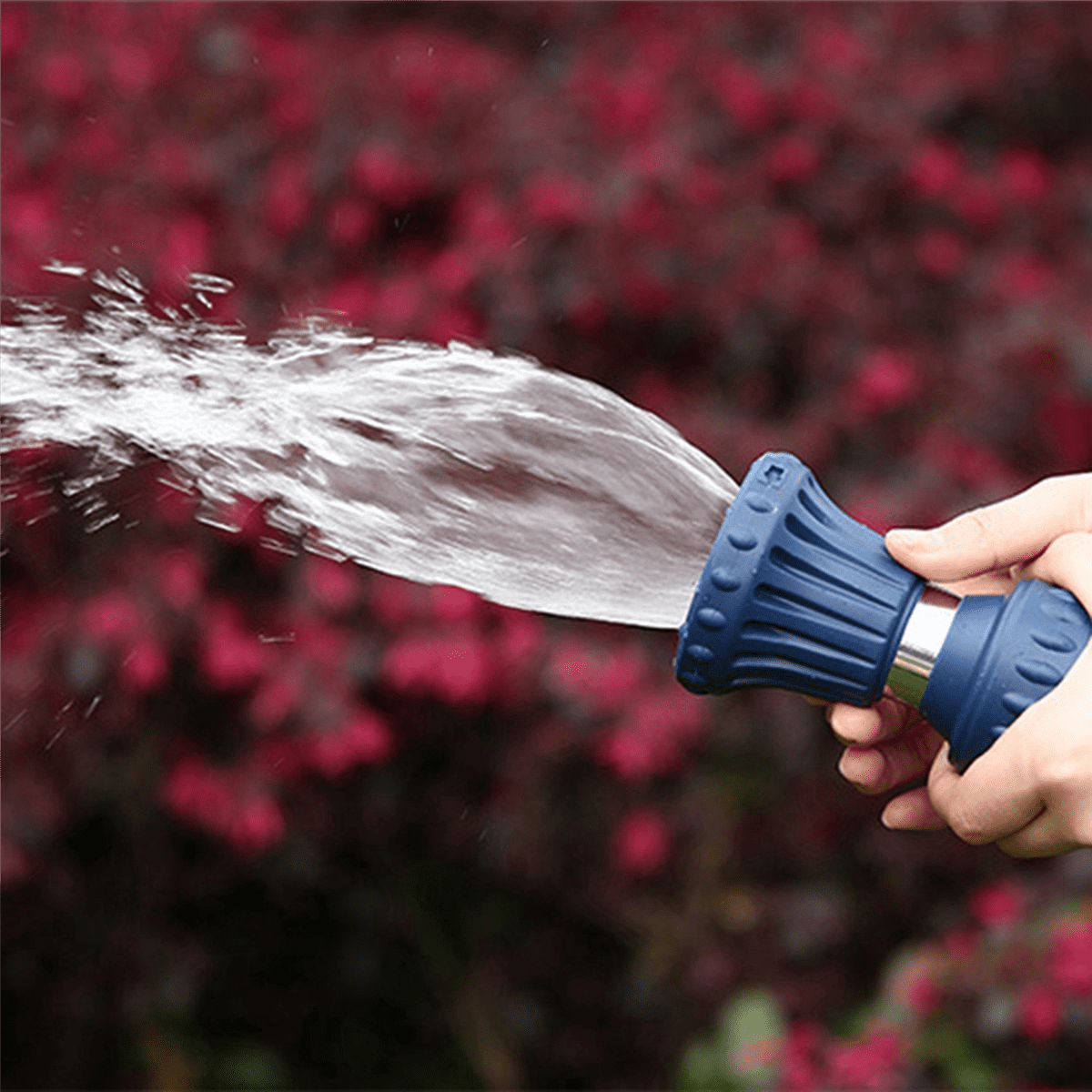 3X Fire Hose Nozzle for Garden Hose, Heavy Duty Fireman Style Garden Hose Nozzles, Leak Proof & Adjustable Water Nozzle