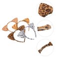 thumbnail image 2 of 4pcs Leopard Ears Headband with Ears Cloth for Female Friends Daily Use, 2 of 7