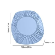 Clearance Boovnll Fitted Sheet Queen Size - Easy Care, Fade Free, Long Lasting - Bottom Sheet, 8-18 Deep Pocket Queen Fitted Sheet, Soft Breathable Washable for Home, Bedroom, Bed Sheets (Blue)