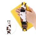 thumbnail image 2 of Unique Bargains 1 Pc Hand-Strap for Kindle Cow Pattern Finger Grip Holder White Dark Brown, 2 of 5