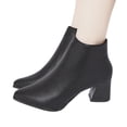 thumbnail image 3 of HBFAGFB Bottines pour Femmes Mode Automne Hiver Bout Pointu Chaussures Polyvalentes Automne Noir Taille 42, 3 of 9