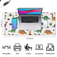 thumbnail image 5 of Long Mouse Pads for Desk,Dinosaur and Volcano Pattern Desk Mats on Top Of Desks, Desk Mouse Pad Extra Large with 3mm Non-Slip Base and Stitched Edge for Gaming,Office,Work,Home 35.4"x15.7", 5 of 6