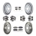 thumbnail image 1 of Transit Auto Front Rear Hub Bearings Assembly Coated Disc Brake Rotors and Semi-Metallic Pads Kit (10Pc) for Car 2020-2022 Toyota Prius Prime - Left Right Side (Driver Passenger) KBB-128688, 1 of 11