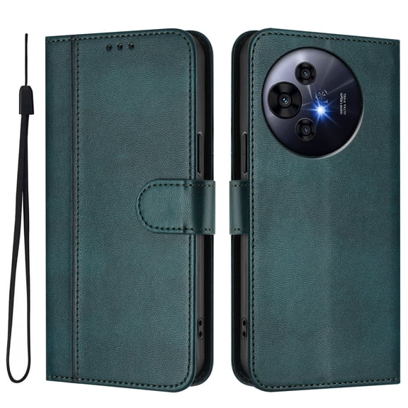 Wallet Phone Case for TCL 50 NxtPaper/50 Pro NxtPaper 360° Protective Flip Cover with Card Slots Kickstand Green