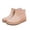 Khaki, variant on Women's Versatile Slip On Round Toe Waterproof Comfortable Short Rain Boots