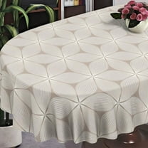 Geometrical Oval Tablecloth Farmhouse 54"x72" Waterproof Table Cloth Washable Fabric Table Cover for Indoor/Outdoor Home Kitchen Dinner Decor