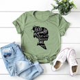 thumbnail image 5 of Gibobby Camisetas Mujer Manga Corta Estampado O-cuello Impresión en color Tops Manga corta Sólido para mujer Camiseta Blusa para mujer(Verde,XL), 5 of 5