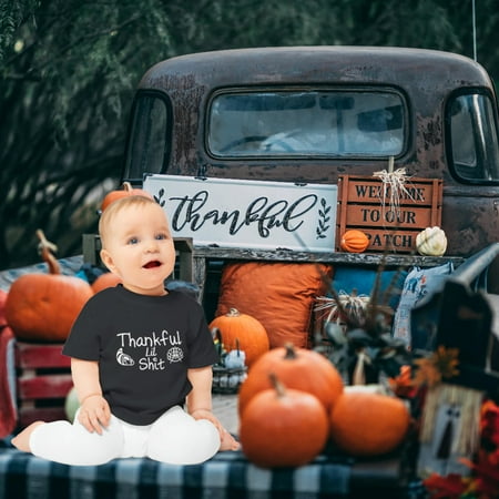 

Infant Holiday Tee Toddler Holiday T-Shirt Thanksgiving Shirt for Toddlers 6-24M