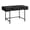 Black Faux Marble, variant on Pemberly Row Computer Desk Home Office Laptop 48"L Work Metal White Marble Look