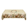 thumbnail image 2 of OCCOA Easter Tablecloths Rectangular Bunny Egg Spring Floral 55 x 79 Rectangle Tablecloth - Oblong Polyester Holiday Rabbit Table Cover Washable Waterproof for Spring Party Family Gathering Kitchen, 2 of 7
