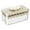 White, variant on COM1950s Frozen Cube Trays and Storage Container with Lid, Multiple Cubes Refrigerator Freezer Organizer, Portable Transparent Box with Clip and Handle, Food Grade Plastic