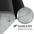 thumbnail image 6 of Exquisite 70-inch Round Flannel Backed Waterproof Vinyl Black Tablecloth, 6 of 9