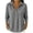 Gray, variant on CHGBMOK Plus Size Long Sleeve Tops for Women Collared Waffle Knit Shirts Henley Loose Fit Casual Pullover Blouse