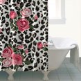 thumbnail image 4 of Pioneer Flower Floral Print Pattern Shower Curtain 72"x84" ,Bathroom Decorative Shower Curtains Set with 12 Hooks,Modern Waterproof Washable Shower Curtain, 4 of 6