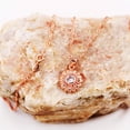 thumbnail image 3 of Rose Gold Plated Dainty Daisy Flower Necklace Cubic Zirconia Sun Flower Pendant Chrysanthemum Clavicle Necklace Y900-Rose gold, 3 of 7