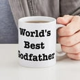 thumbnail image 4 of CafePress - Worlds Best Godfather Mug - 11 oz Ceramic Mug - Novelty Coffee Tea Cup, 4 of 4