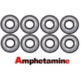 thumbnail image 1 of Amphetamine Skateboard / Longboard Bearings Ceramic Silver 8-Pack Tube, 1 of 2