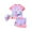 Purple, variant on WERYOUNG Boys Girls Swimsuit Summer Soft Stretch Two Piece Cartoon Bunny Printed Short Sleeve Beach Pool Swimsuit Baby Cute Swimsuit,,3-4 Years