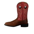 thumbnail image 3 of Justin Boots Mens Lubbock Embroidered Square Toe Cowboy  Mid Calf Boots, 3 of 5