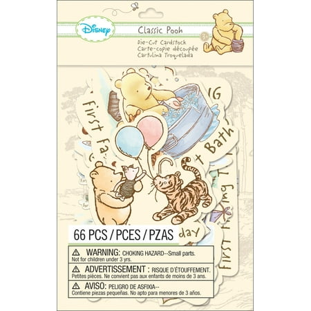 UPC: 0015586926316 | EK Success Disney Cardstock Die-Cuts 66/Pkg-Classic Pooh – Firsts