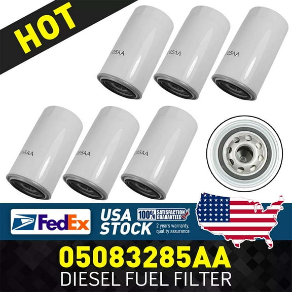 Engine Oil Filter for 1989-20 Dodge RAM CUMMINS 5.9L 6.7L Diesel 6Pack 5083285AA