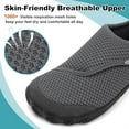 thumbnail image 7 of Leisfit Women Men Wide Diabetic Barefoot Shoes Adjustable Walking Sneakers, 7 of 7