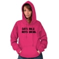 thumbnail image 5 of Cats Rule Boys Drool Single Pet Mom Hoodie Sweatshirt Women Brisco Brands S, 5 of 6
